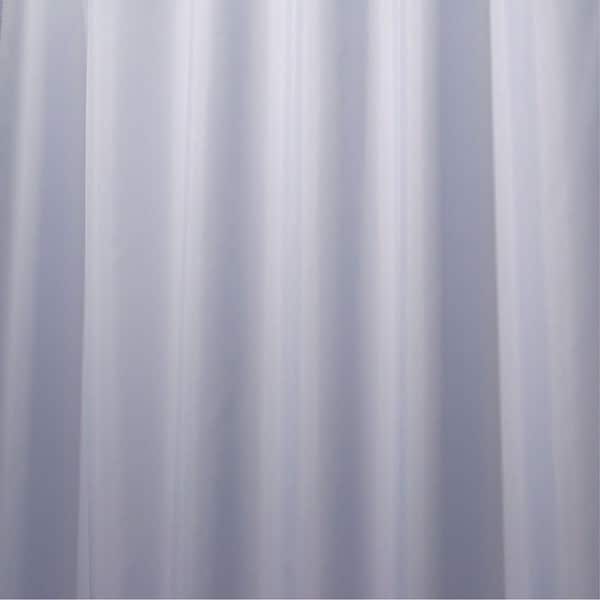interDesign 72 in. Cornflower Blue Polyester Shower Curtain/Liner