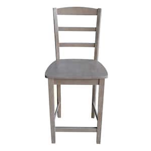 Madrid 24 in. H Weathered Taupe Gray Counter Stool