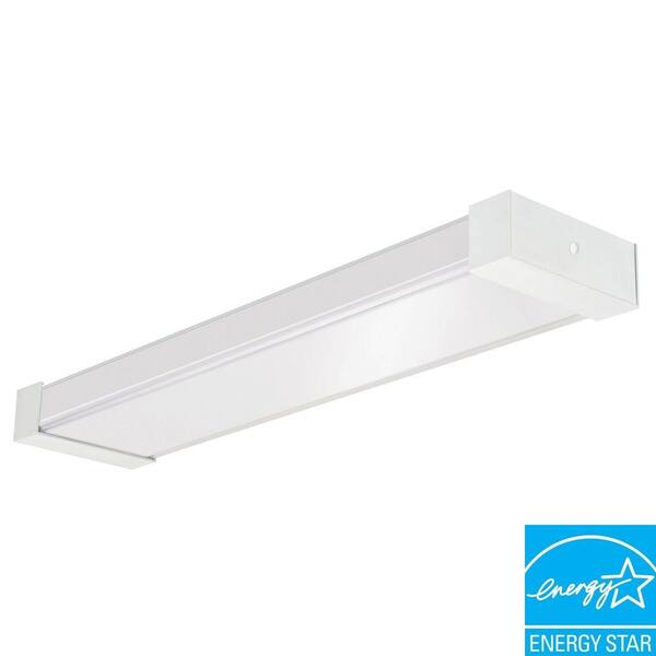 Lithonia Lighting 2-Light White Fluorescent Ceiling Light