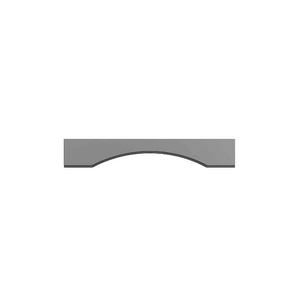 Rockingham Recessed 36 in. W x 6 in. H x 0.75 in. D in Painted Stratus Arched Valance in Assembled Wall Cabinet