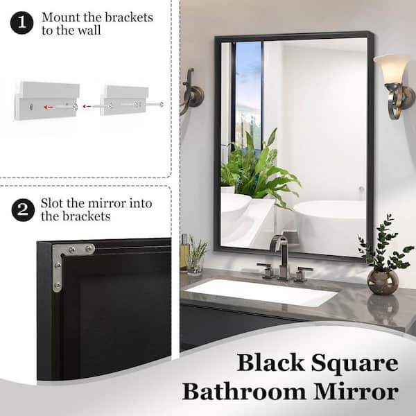 ZXDDMS 36 in. W x 24 in. H Rectangular Aluminum Horizontal