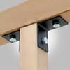 Simpson Strong-Tie HLPC 3 in. x 3 in. Black Powder-Coated Ornamental Heavy Angle HL33PC