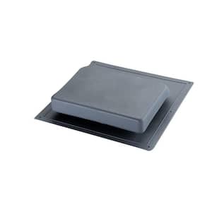 37 sq. in. NFA Gray Resin High Impact Super Low-Profile Slant Back Roof Louver Static Vent (Carton of 10)