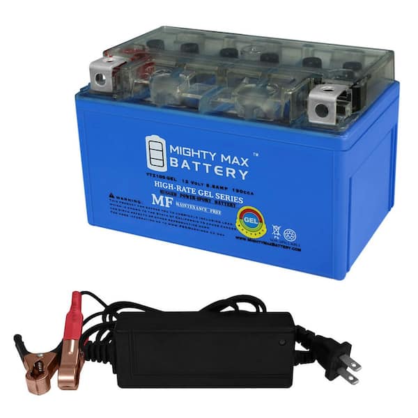 MIGHTY MAX BATTERY YTZ10S GEL Battery Replaces Yamaha 850 FZ-09 14-15 + 12V 2Amp Charger