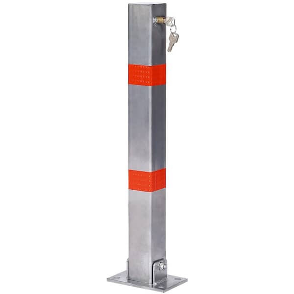 Garage Laser Park Assist Square Parking Bollard in Gray