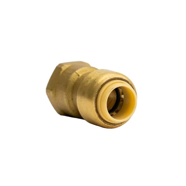 QUICKFITTING 3/8 in. Push-to-Connect x FNPT (Female Thread) Brass Adapter Fitting