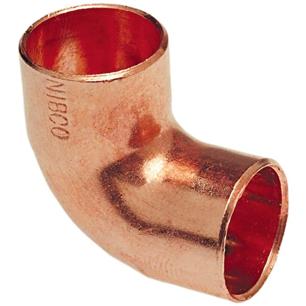 Everbilt 1/2 in. Wrot Copper 90-Degree Cup x Cup Elbow Fitting Pro Pack (50-Pack)
