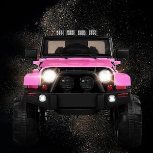 13 in. Pink 12-Volt Electric Truck Powered Kids Ride-On Car