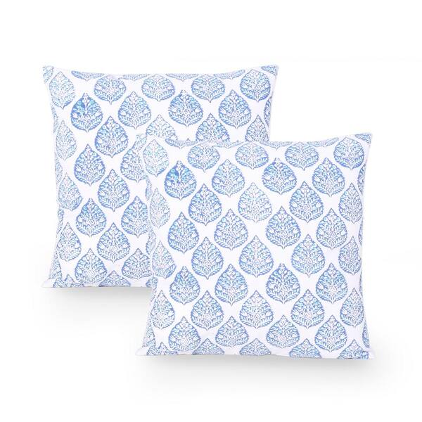 Royal blue throw online pillow covers