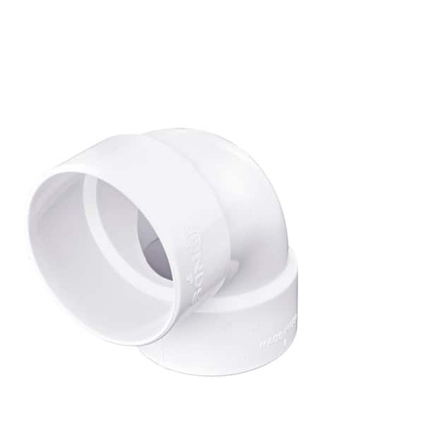 NDS PVC S&D 90° Elbow, 3 in. Hub X Hub
