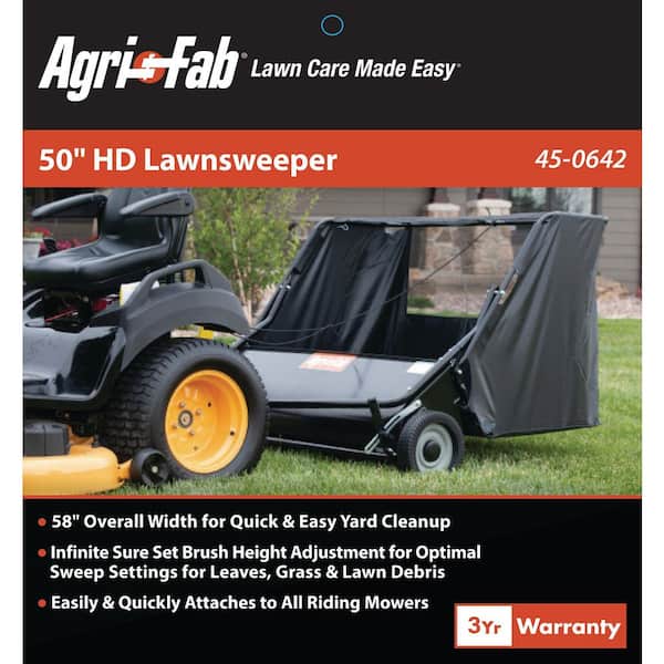 50 in. 26 cu. ft. Tow Lawn Sweeper