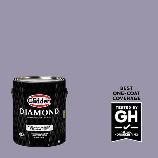 Glidden Diamond 1 gal. Purple Surf PPG1173-5 Flat Interior Paint with Primer