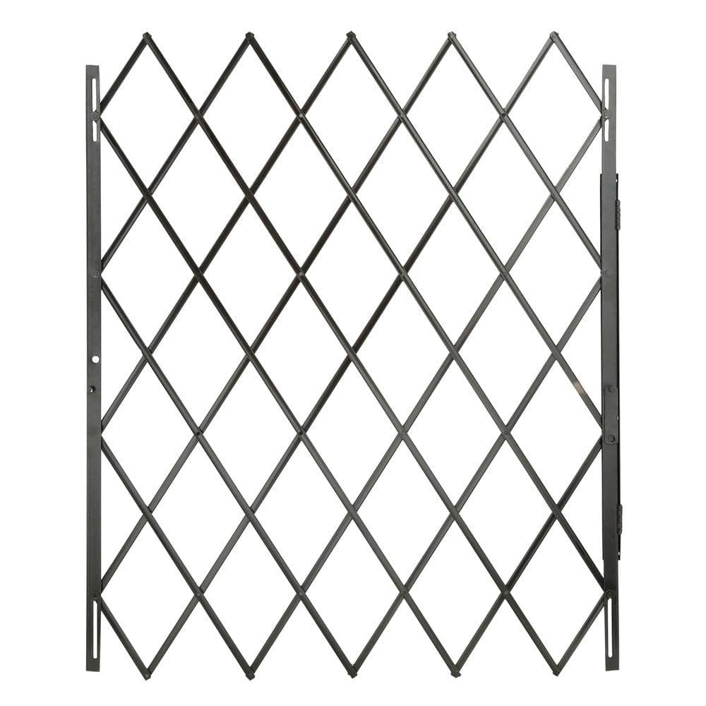 Grisham 48 x 79 Black Expandable Security Gate 90002 The Home  Depot