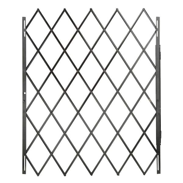 Grisham 48 in. x 79 in. Black Expandable Security Gate