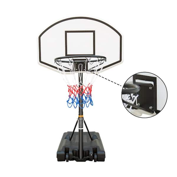 ITOPFOX Portable Poolside Height-Adjustable Basketball Hoop Goal