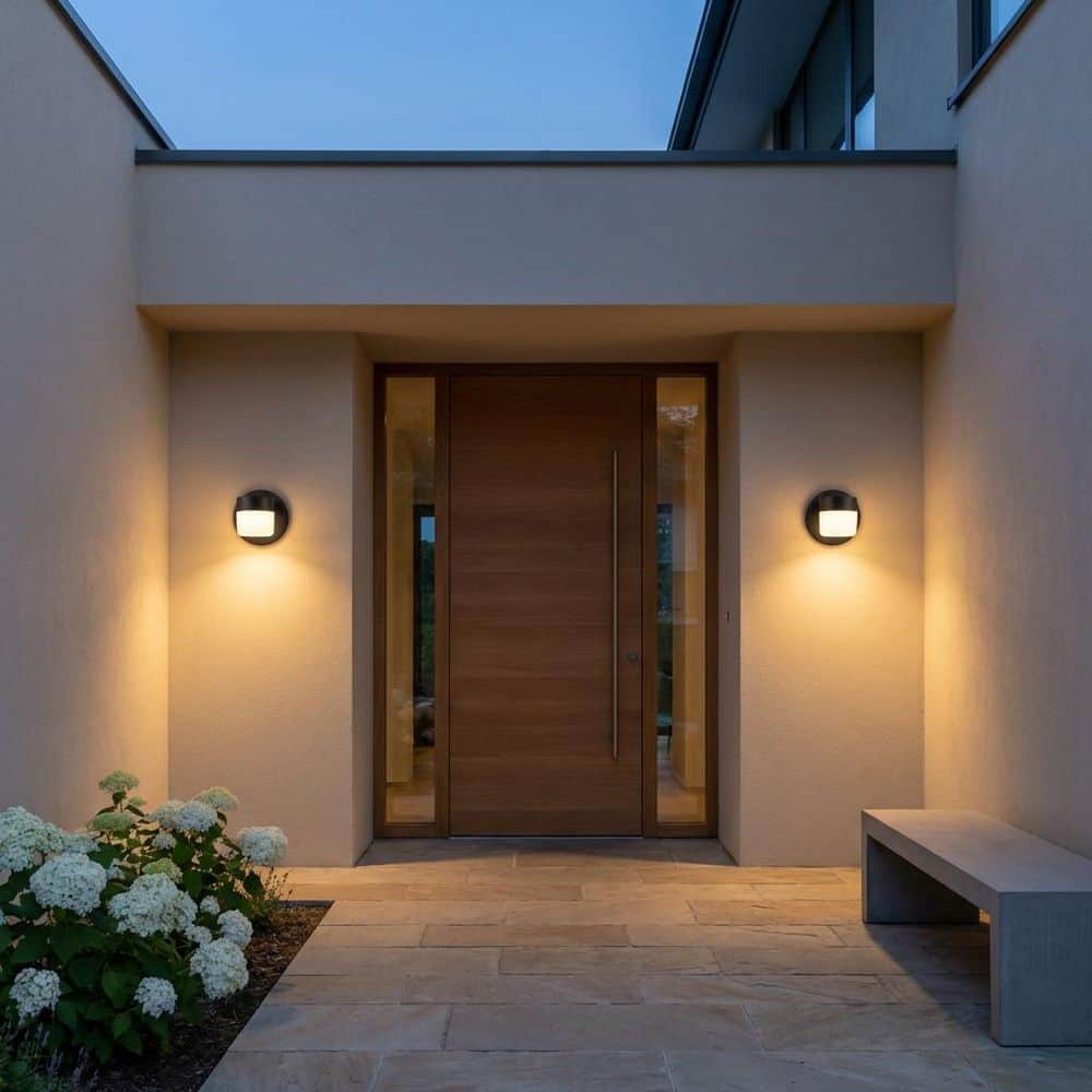 Kinwood 5 in. W Textured Black Modern LED Square Outdoor Hardwired Wall Lantern Sconce with White Polycarbonate Diffuser price history on PriceWatchPro