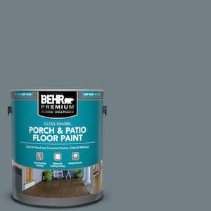 1 gal. #BXC-48 Courtyard Blue Gloss Enamel Interior/Exterior Porch and Patio Floor Paint