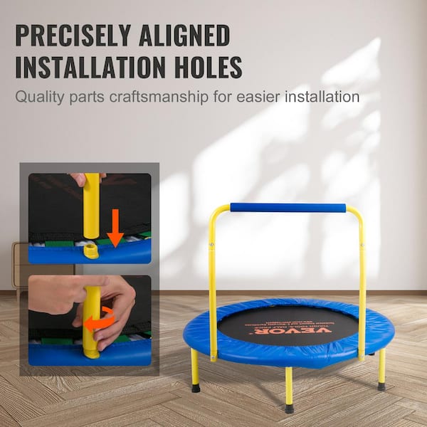 SKYSHALO 36-in. Kid's Trampoline, Foldable and Portable for