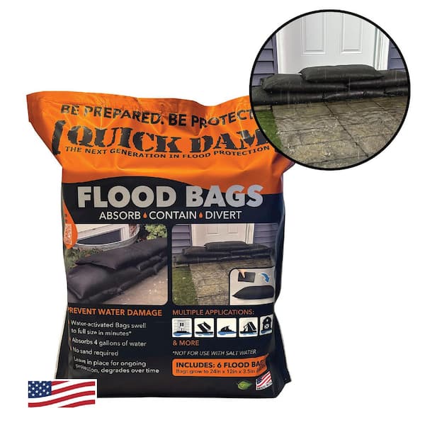 Water Activated 1 ft. x 2 ft. Flood Bags (6-Pack)