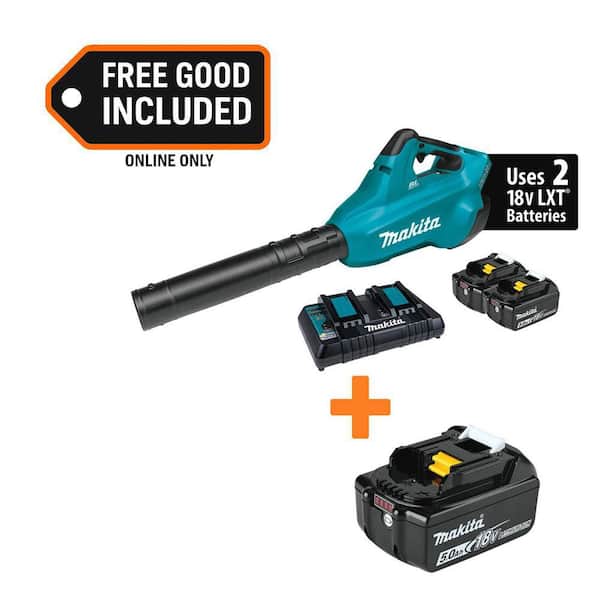 120 MPH 473 CFM 18V X2 (36V) LXT Lithium-Ion Brushless Cordless Leaf Blower Kit (5.0Ah) with 18V LXT Battery Pack 5.0Ah
