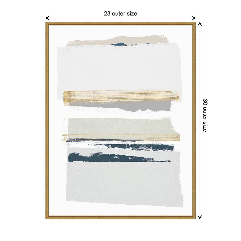 Boulevard I Gold Framed Abstract Canvas Wall Art, 22" x 30"