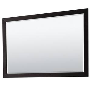 Daria 58 in. W x 36 in. H Framed Rectangular Bathroom Vanity Mirror in Dark Espresso