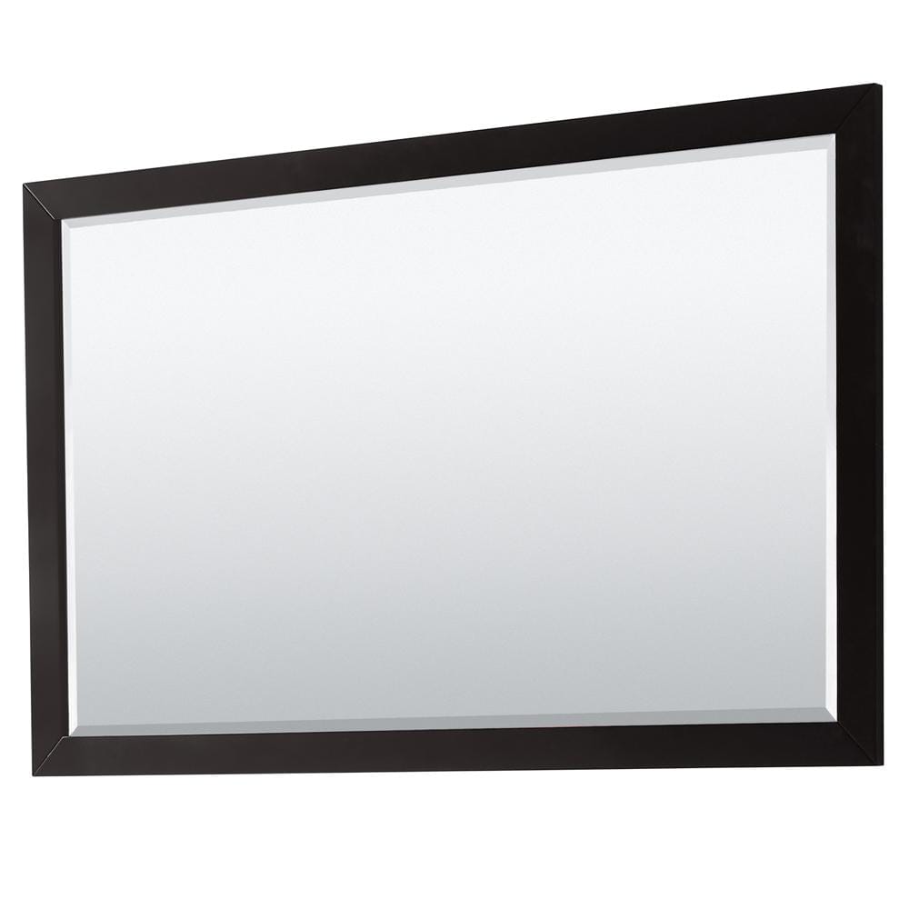 Daria Dark Espresso 60" Single Vanity with Carrara Marble Top and Mirror