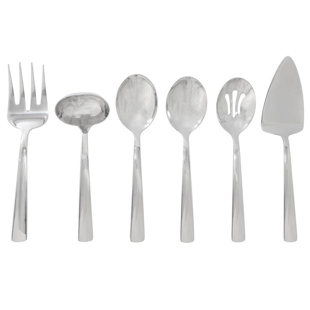 Oster Oster Eastleigh 6 Piece Stainless Steel Hostess Set with Mirror Polish Finish