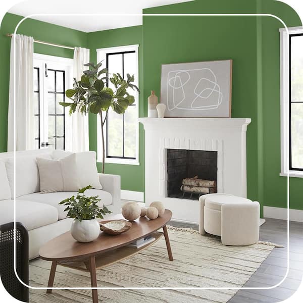 BEHR MARQUEE 1 qt. #S-H-430 Mossy Green Matte Interior Paint
