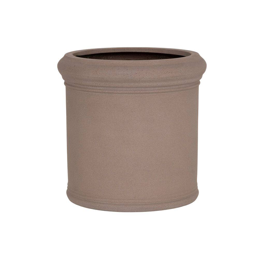 Max Classic 19.69 in H Taupe Color Planter- Made of Fiberstone, Large price history on PriceWatchPro