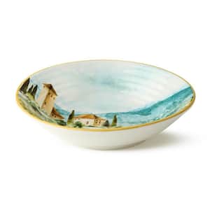 Tuscany 38 fl. oz. Assorted Colors Stoneware Pasta Bowl 9 in. x 2.25 in. Set of 4