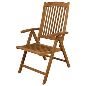 Avalon Teak Wood Outdoor Dining Chair in Brown