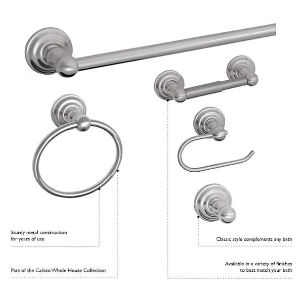 Design House Calisto Single Robe Hook in Satin Nickel 538389 - The Home  Depot