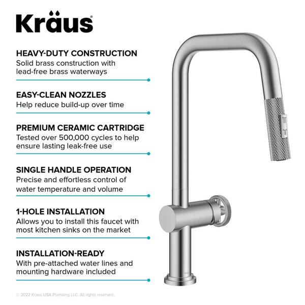 KRAUS Urbix Industrial Pull Down Single Handle K ...