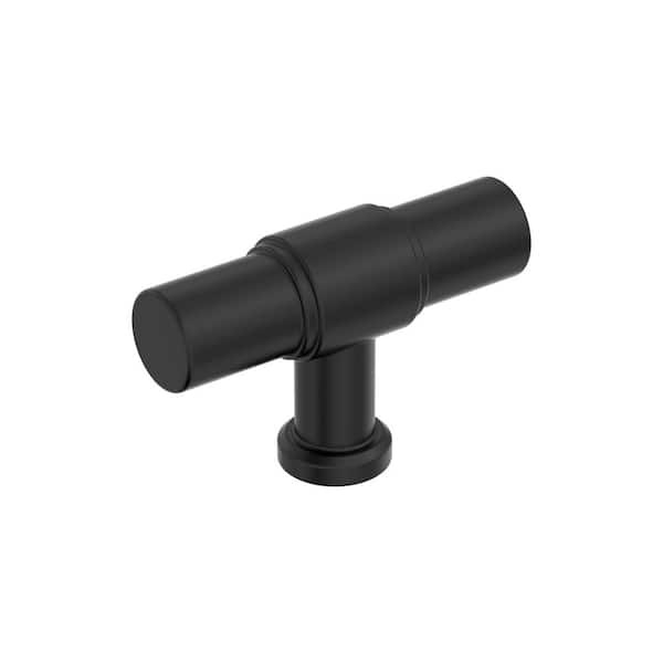 Faircrest 2 in. (51mm) Length Matte Black Classic Bar Cabinet Knob