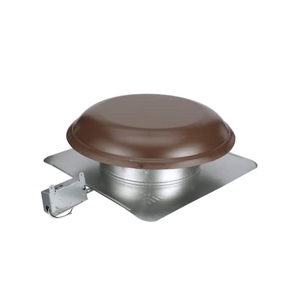 Air Vent 1500 CFM Brown Power Roof Mount Attic Ventilator ASRHPBR - The  Home Depot