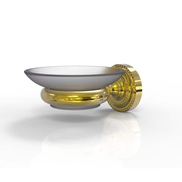 Dottingham Collection Wall Mounted Soap Dish in Polished Brass