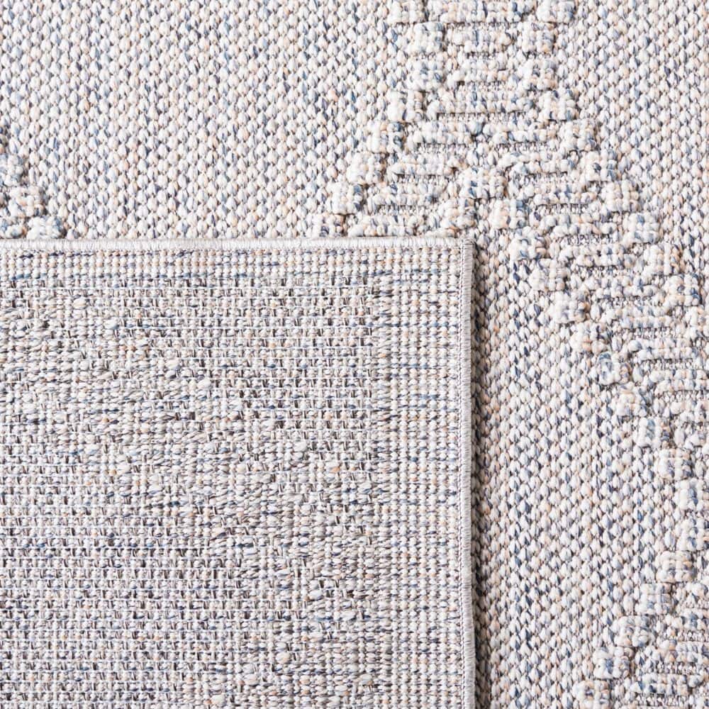 Global Chic 59" Gray Duo-Tone Flat Woven Synthetic Area Rug