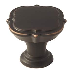 Grace Revitalize 1-3/8 in. (35 mm) Oil-Rubbed Bronze Geometric Cabinet Knob