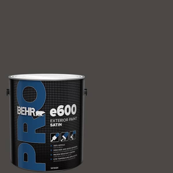 BEHR PRO 1 gal. #HDC-CL-14A Warm Onyx Satin Exterior Paint