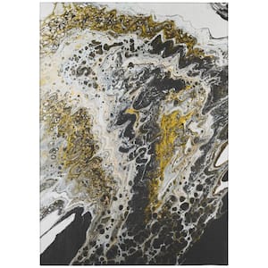 Copeland Graphite 8 ft. x 10 ft. Abstract Area Rug