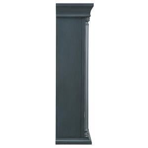 Strousse 26 in. W x 30 in. H Wall Cabinet in Distressed Blue Fog