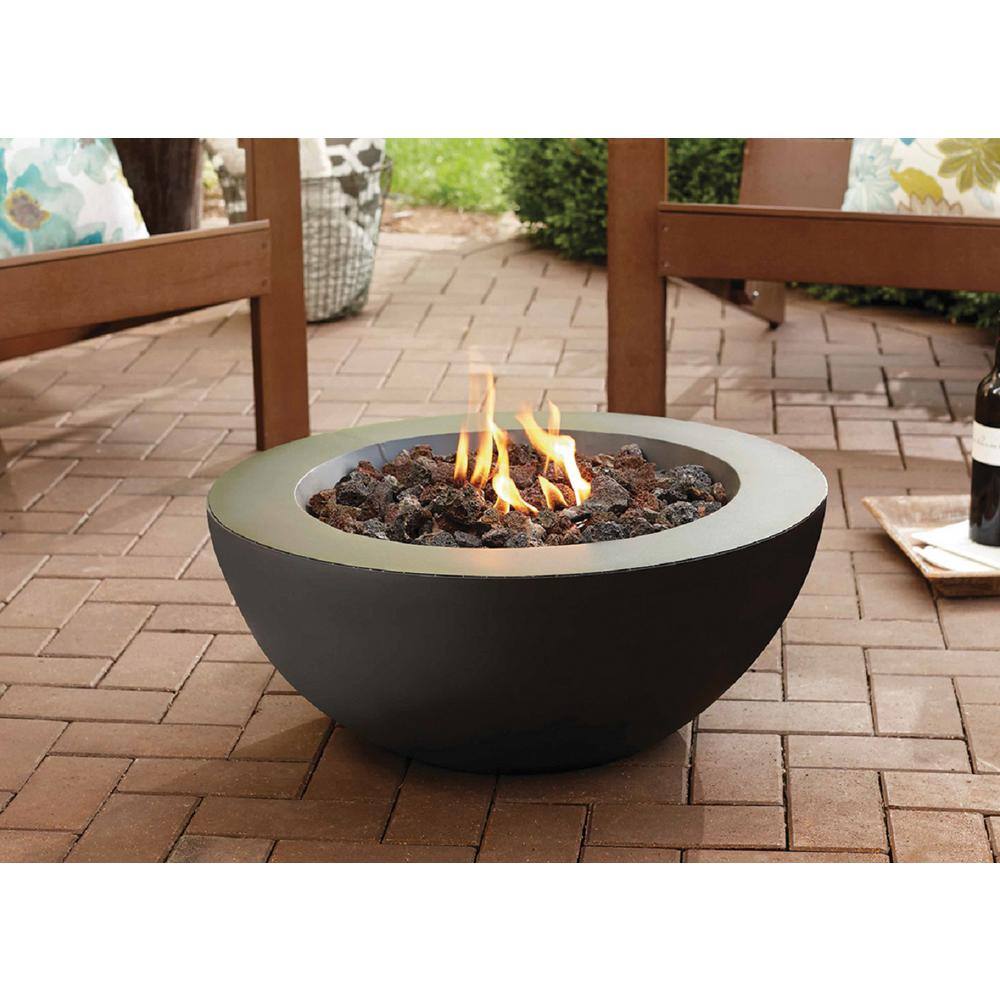 10.5 Inch Gray Stone Tabletop Gel Fire Pit