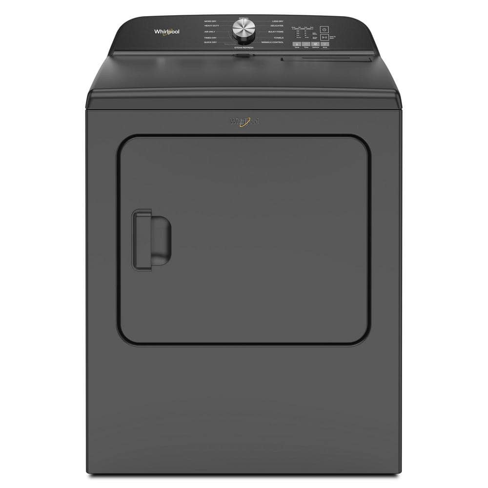 7.0 cu.ft. vented Front Load Electric Dryer in Volcano Black