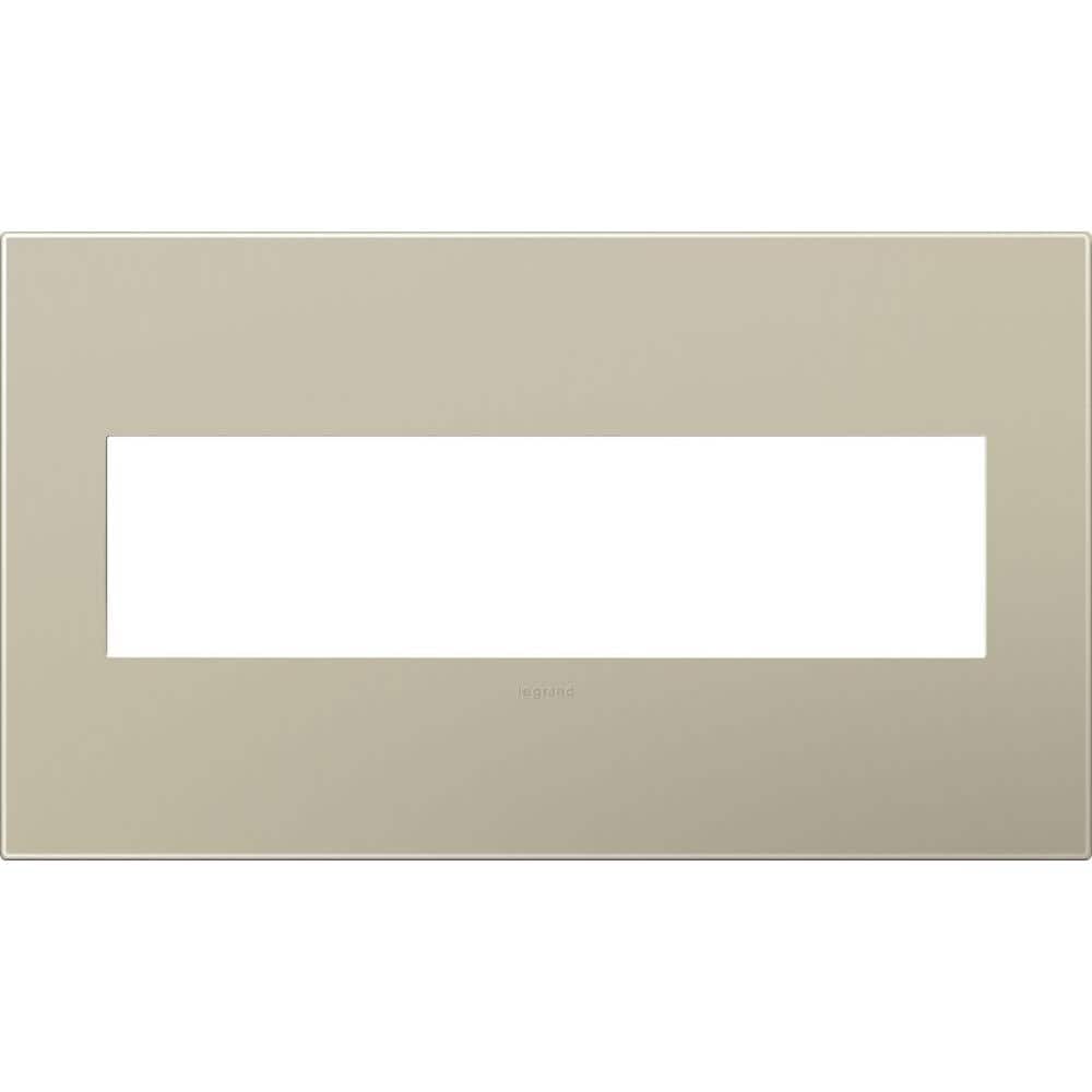 adorne 4 Gang Decorator/Rocker Wall Plate, Titanium (1-Pack) price history on PriceWatchPro
