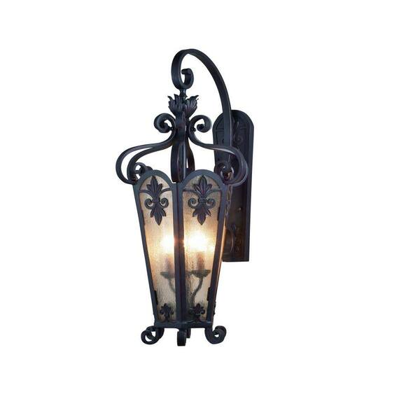 Eurofase Lonsdale Collection Wall-Mount 3-Light Antique Sable Outdoor Fixture