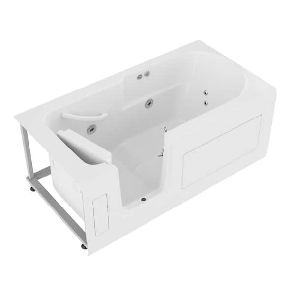 Universal Tubs HD Series 60 in. Left Drain Step-In Walk-In Whirlpool ...