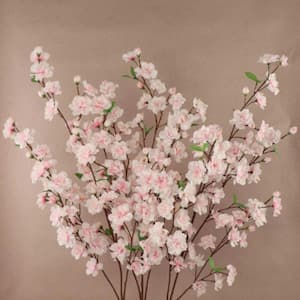 36 in. Dark Pink Artificial Cherry Blossom Branches, Three Per Order - for Wedding, Party, Event, Spring Decor