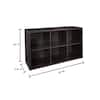 ClosetMaid 4109 Decorative 6-Cube Storage Organizer, Black Walnut