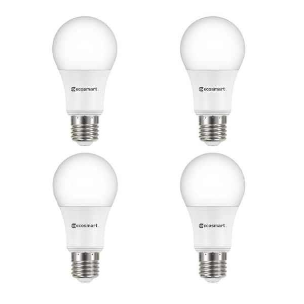 60-Watt Equivalent A19 Dimmable Energy Star LED Light Bulb Daylight (4-Pack)